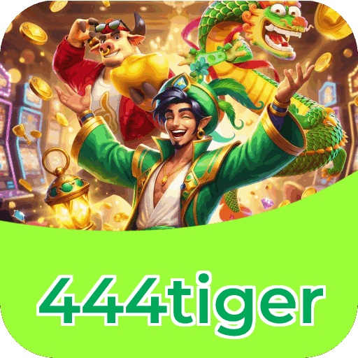 Interface do aplicativo 444tiger mostrando jogos disponíveis no iOS e Android